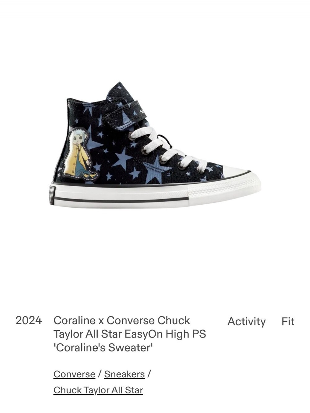 Coraline X Converse Chuck Taylor All Star Easy On